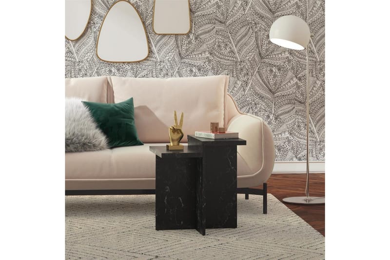 Sidobord/Avslutningsbord Brielle Svart marmor - Svart marmor - Möbler - Bord & matgrupper - Avlastningsbord - Lampbord