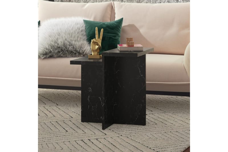 Sidobord/Avslutningsbord Brielle Svart marmor - Svart marmor - Möbler - Bord & matgrupper - Avlastningsbord - Lampbord