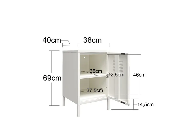 Sidobord/Avslutningsbord Mission District Blekt Grön - Blekt Grön - Möbler - Bord & matgrupper - Avlastningsbord - Lampbord