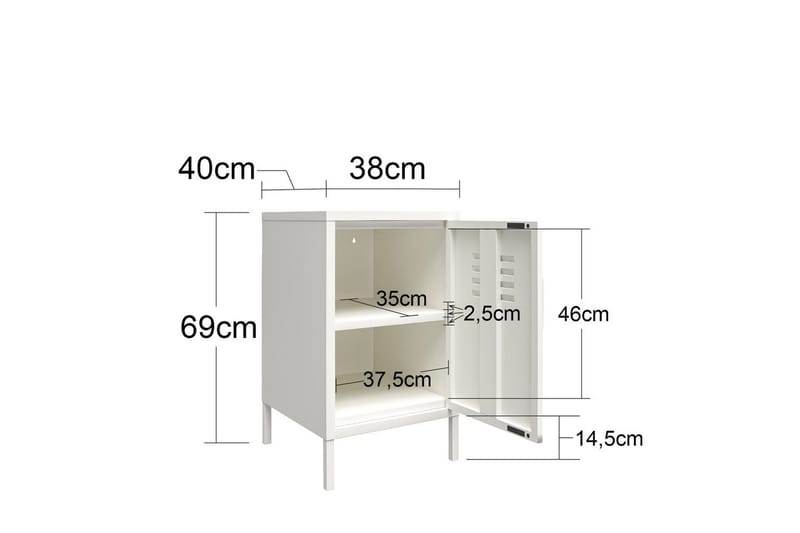 Sidobord/Avslutningsbord Mission District Blekt Grön - Blekt Grön - Möbler - Bord & matgrupper - Avlastningsbord - Lampbord