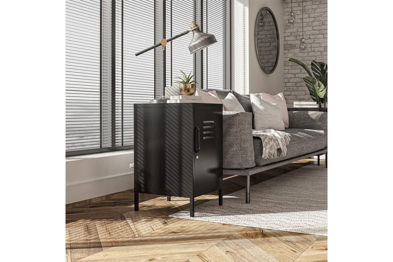 Sidobord/Avslutningsbord Mission District Svart - Svart - Möbler - Bord & matgrupper - Avlastningsbord - Lampbord