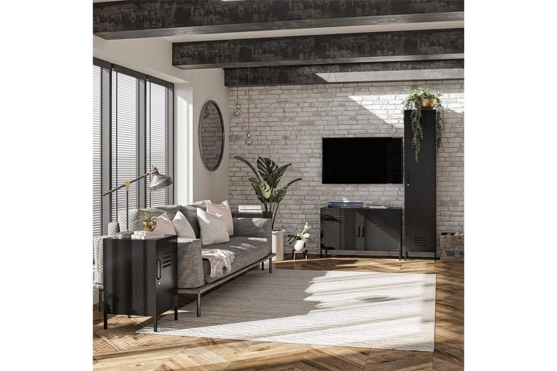 Sidobord/Avslutningsbord Mission District Svart - Svart - Möbler - Bord & matgrupper - Avlastningsbord - Lampbord