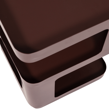 Sidobord/Nattduksbord Riv 35 cm - Lila/Brun - Möbler - Bord & matgrupper - Avlastningsbord - Sängbord & nattduksbord