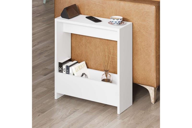 Simpi Sidobord 55 cm White - Vit - Möbler - Bord & matgrupper - Avlastningsbord - Lampbord