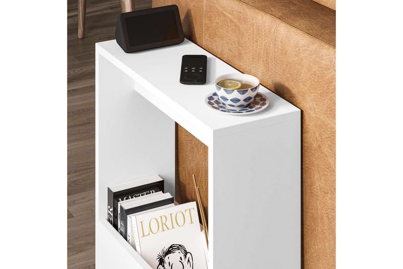 Simpi Sidobord 55 cm White - Vit - Möbler - Bord & matgrupper - Avlastningsbord - Lampbord