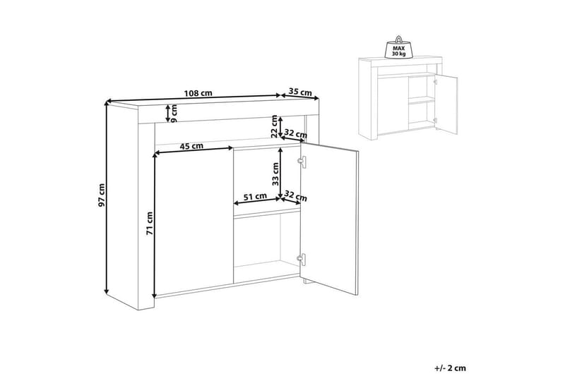 Skänk Covina - Möbler - Bord & matgrupper - Avlastningsbord - Lampbord