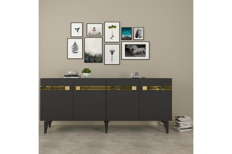 Slobidka Konsollbord 150 cm - Guld/Grafitgrå - Möbler - Bord & matgrupper - Avlastningsbord - Hallbord