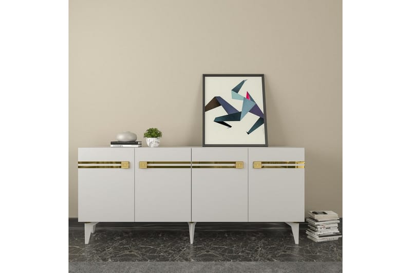 Slobidka Konsollbord 150 cm - Guld/Vit - Möbler - Bord & matgrupper - Avlastningsbord - Hallbord