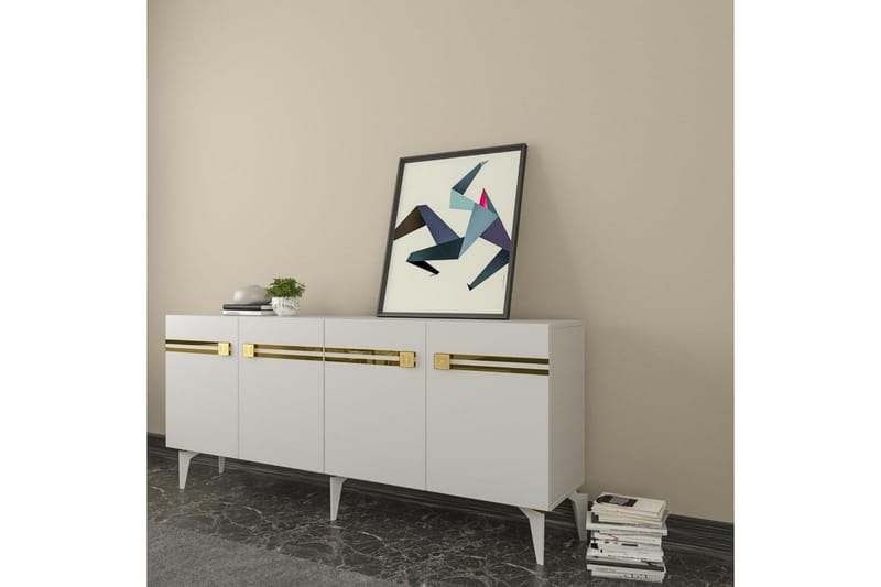 Slobidka Konsollbord 150 cm - Guld/Vit - Möbler - Bord & matgrupper - Avlastningsbord - Hallbord