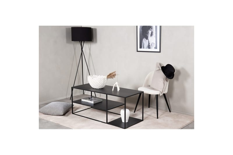Soffbord Staal - Svart, 120x50x50 - Möbler - Bord & matgrupper - Avlastningsbord - Hallbord