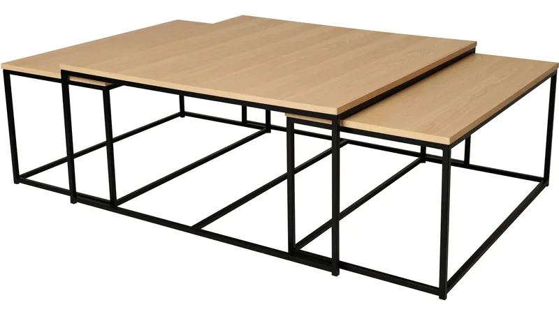 Soffbordsats Yrland 2+1 - Vitpigmenterad - Möbler - Bord & matgrupper - Avlastningsbord - Satsbord