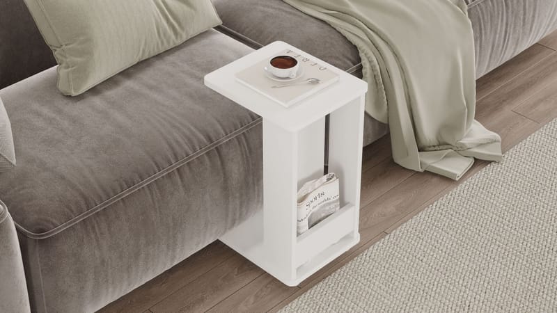 Solven Sidobord 32x42x55 cm - Vit - Möbler - Bord & matgrupper - Avlastningsbord - Lampbord