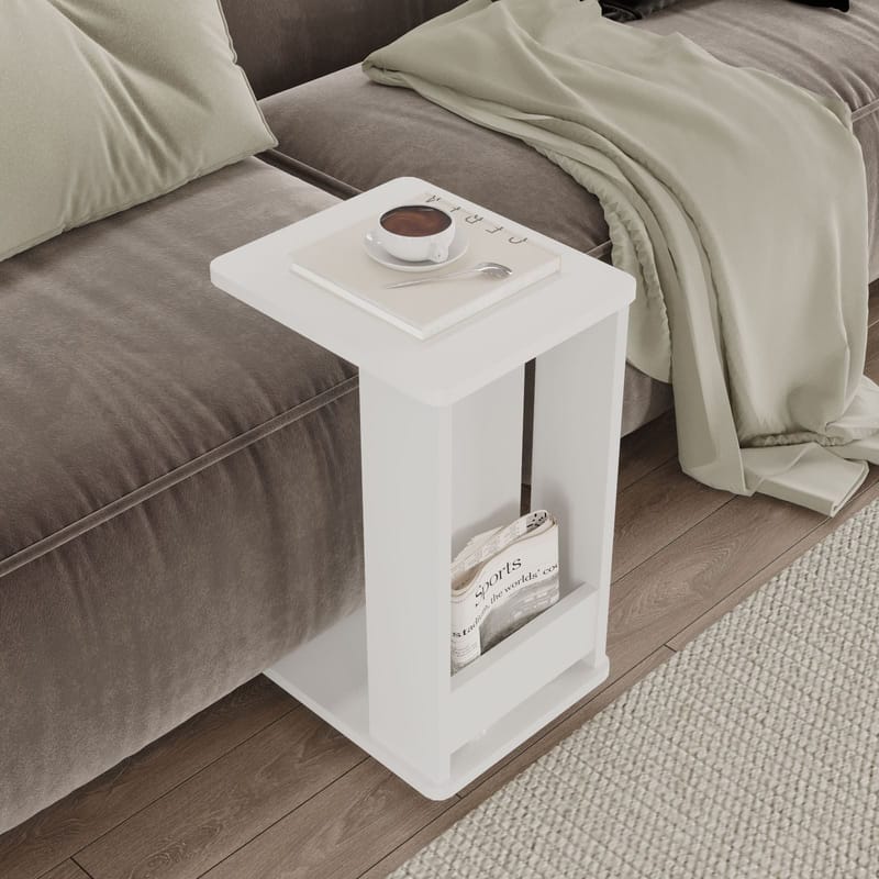 Solven Sidobord 32x42x55 cm - Vit - Möbler - Bord & matgrupper - Avlastningsbord - Lampbord
