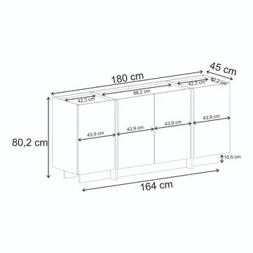 Sorlan Konsolbord 180 cm - Travertin - Möbler - Bord & matgrupper - Avlastningsbord - Hallbord
