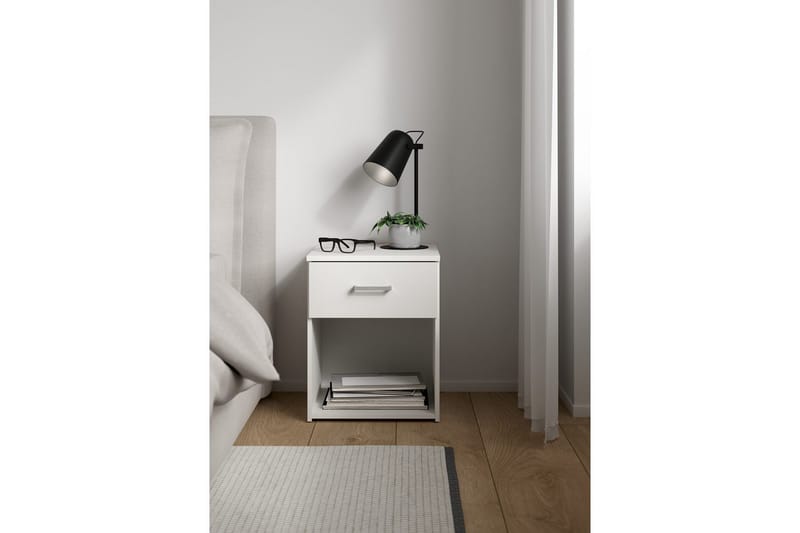 Space Sängbord 38 cm - Vit - Möbler - Bord & matgrupper - Avlastningsbord - Sängbord & nattduksbord