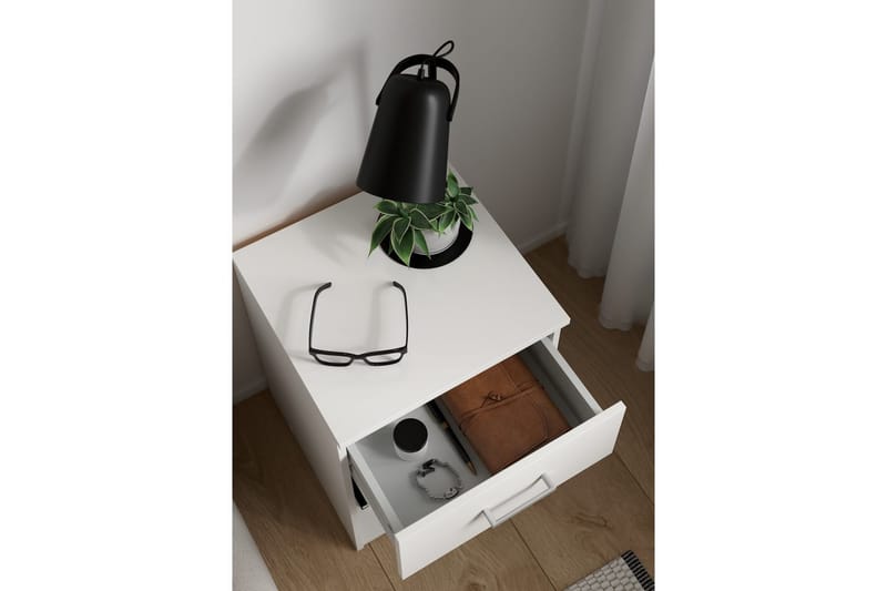Space Sängbord 38 cm - Vit - Möbler - Bord & matgrupper - Avlastningsbord - Sängbord & nattduksbord
