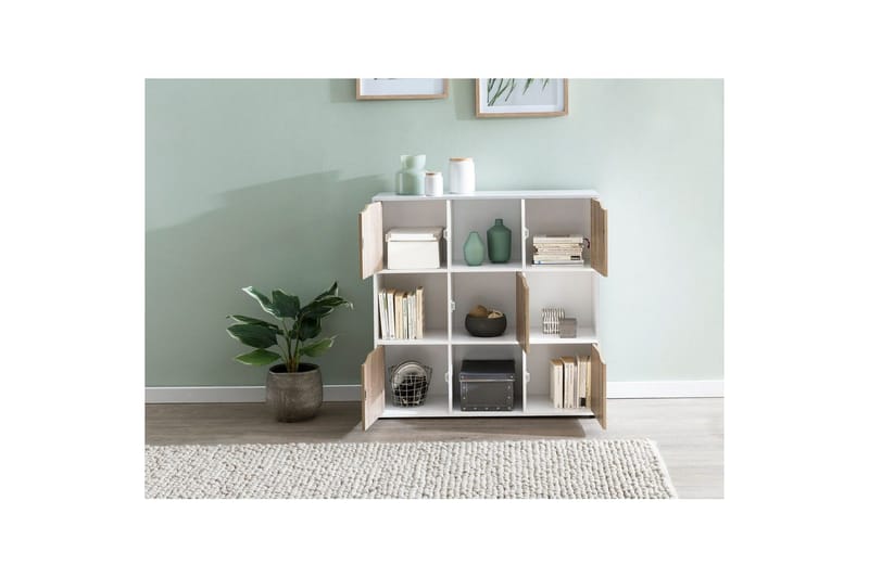 Stående hylla Wohnling Massa Melaminbelagd spånskiva med förvaringsutrymme 5 dörrar Modern - Förvaring - Förvaringsmöbler - Sideboard & skänk