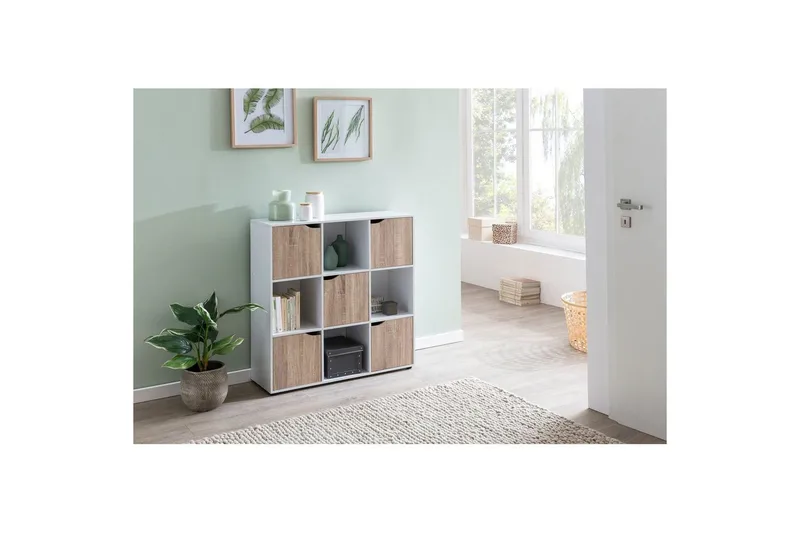 Stående hylla Wohnling Massa Melaminbelagd spånskiva med förvaringsutrymme 5 dörrar Modern - Förvaring - Förvaringsmöbler - Sideboard & skänk