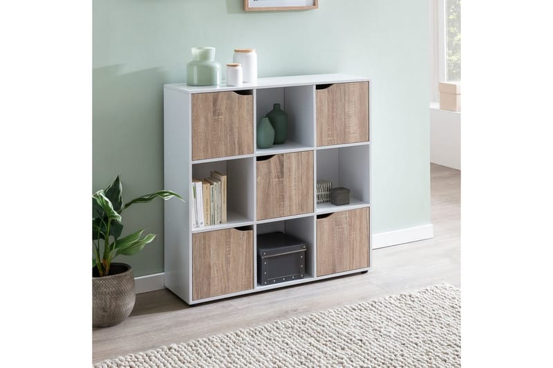 Stående hylla Wohnling Massa Melaminbelagd spånskiva med förvaringsutrymme 5 dörrar Modern - Möbler - Bord & matgrupper - Avlastningsbord - Hallbord