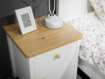 Storys sängbord 45x52 cm - Beige, ek - Möbler - Bord & matgrupper - Avlastningsbord - Sängbord & nattduksbord