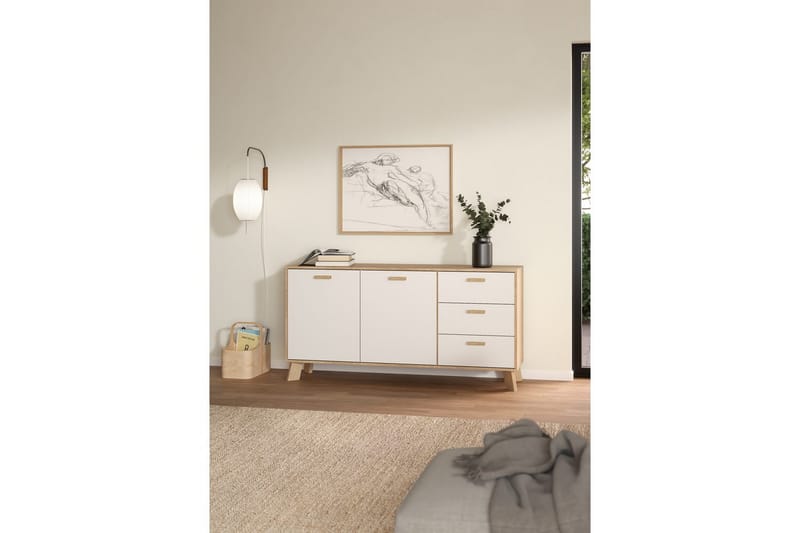 Sumita Konsollbord 147 cm - Vit/Natur - Möbler - Bord & matgrupper - Avlastningsbord - Hallbord