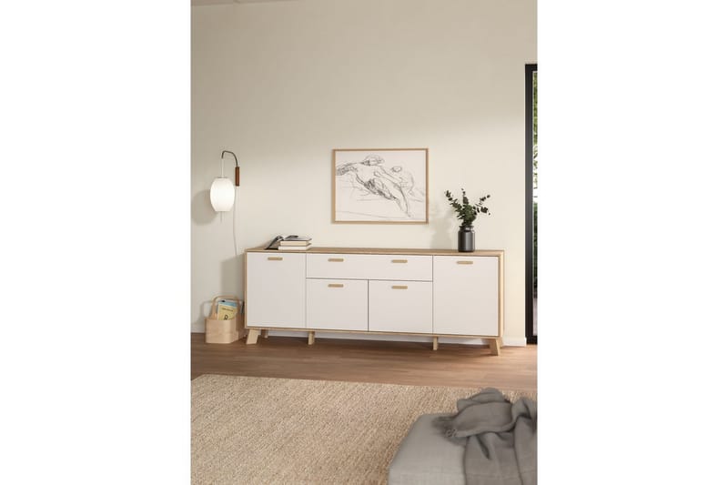 Sumita Konsollbord 196 cm - Natur/Vit - Möbler - Bord & matgrupper - Avlastningsbord - Hallbord