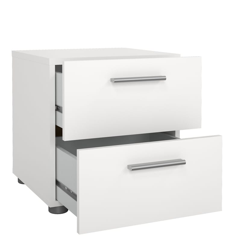 Suntia Nattduksbord med 2 lådor 40x40x42 cm - Möbler - Bord & matgrupper - Avlastningsbord - Sängbord & nattduksbord