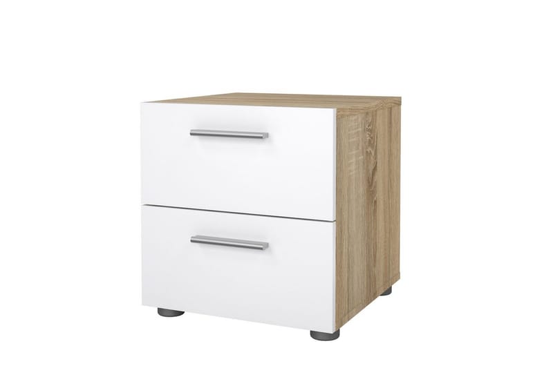 Suntia Sängbord 40 cm - Vit/Natur - Möbler - Bord & matgrupper - Avlastningsbord - Sängbord & nattduksbord