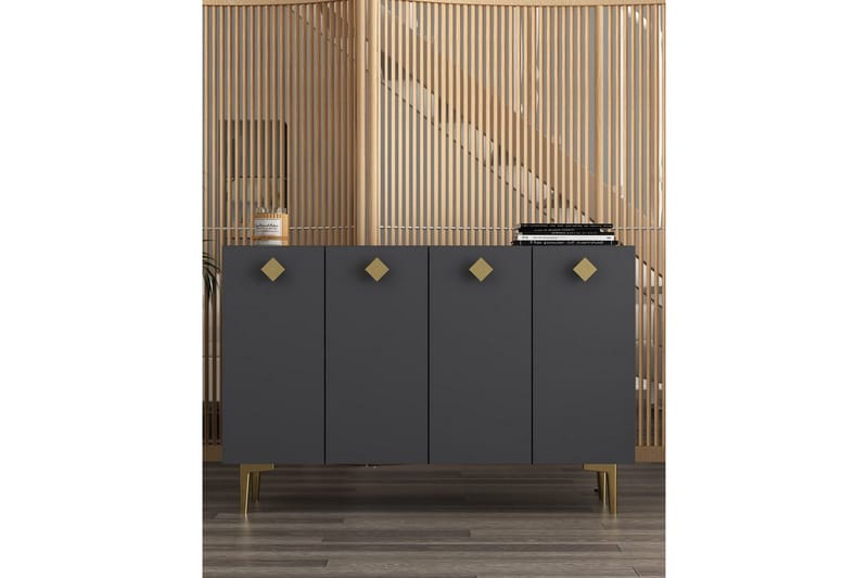 Sylas Konsollbord 120 cm - Antracit/Guld - Möbler - Bord & matgrupper - Avlastningsbord - Hallbord