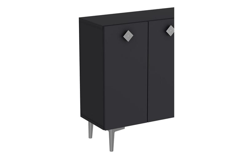 Sylas Konsollbord 120x120 cm - Antracit/Silver - Möbler - Bord & matgrupper - Avlastningsbord - Hallbord