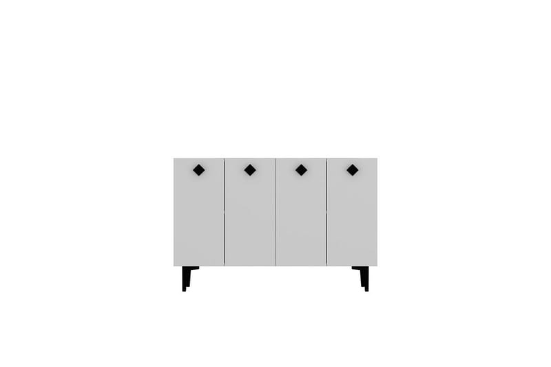 Sylas Konsollbord 120x120 cm - Vit/Svart - Möbler - Bord & matgrupper - Avlastningsbord - Hallbord