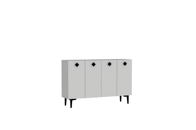 Sylas Konsollbord 120x120 cm - Vit/Svart - Möbler - Bord & matgrupper - Avlastningsbord - Hallbord