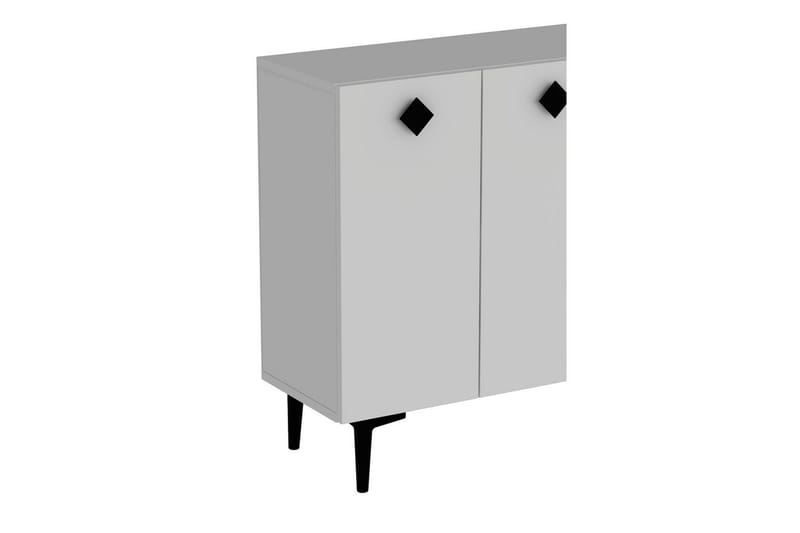 Sylas Konsollbord 120x120 cm - Vit/Svart - Möbler - Bord & matgrupper - Avlastningsbord - Hallbord