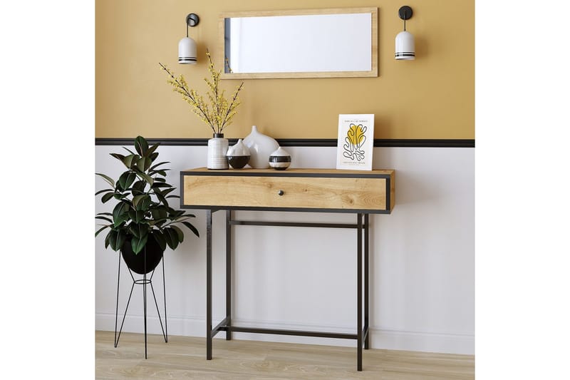 Taharoa Konsollbord 100 cm - Ek/Svart - Möbler - Bord & matgrupper - Avlastningsbord - Hallbord