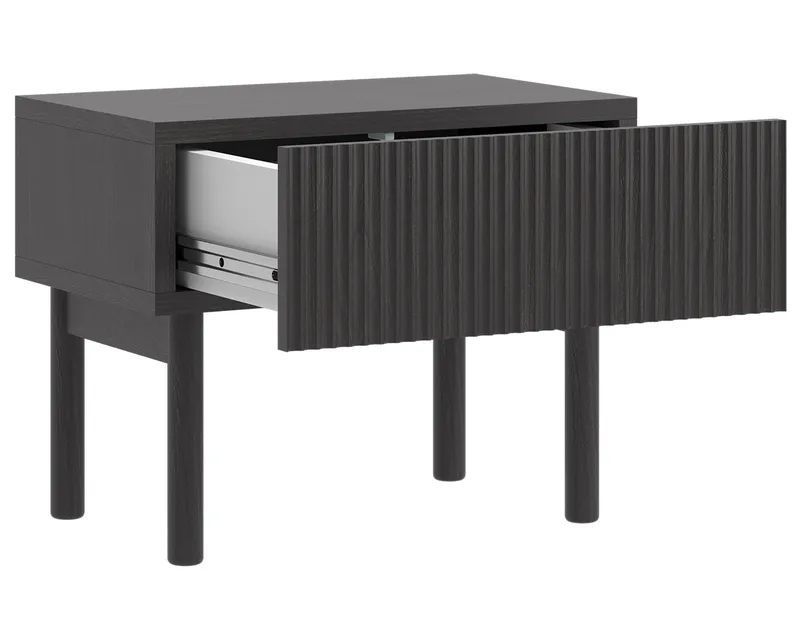 Takayo Sängbord 50 cm - Svart - Möbler - Bord & matgrupper - Avlastningsbord - Sängbord & nattduksbord