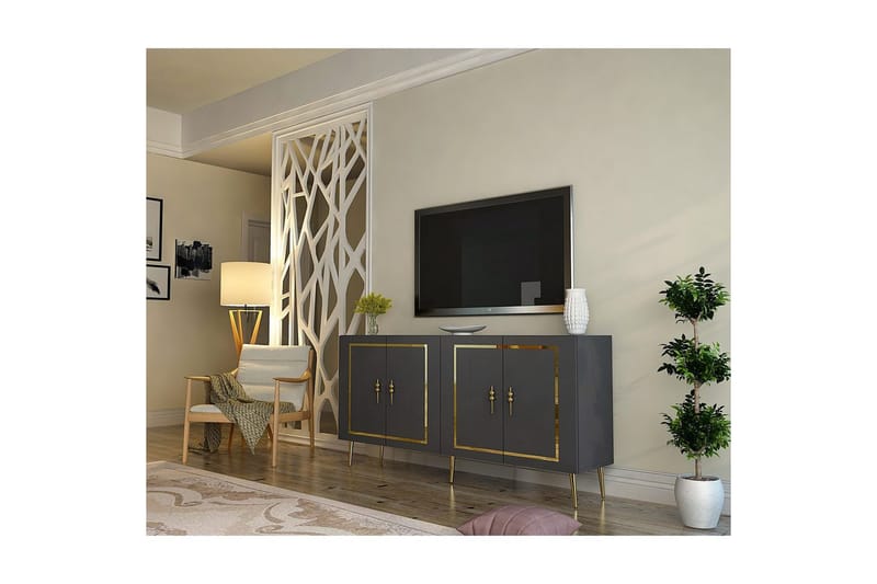 Talon Konsollbord 150 cm - Antracit/Guld - Möbler - Bord & matgrupper - Avlastningsbord - Hallbord