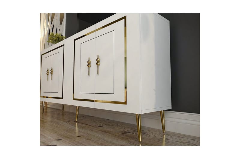 Talon Konsollbord 150 cm - Vit/Guld - Möbler - Bord & matgrupper - Avlastningsbord - Hallbord