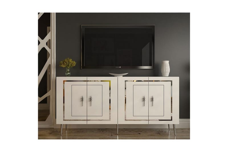 Talon Konsollbord 150 cm - Vit/Silver - Möbler - Bord & matgrupper - Avlastningsbord - Hallbord