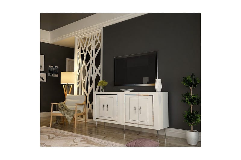 Talon Konsollbord 150 cm - Vit/Silver - Möbler - Bord & matgrupper - Avlastningsbord - Hallbord