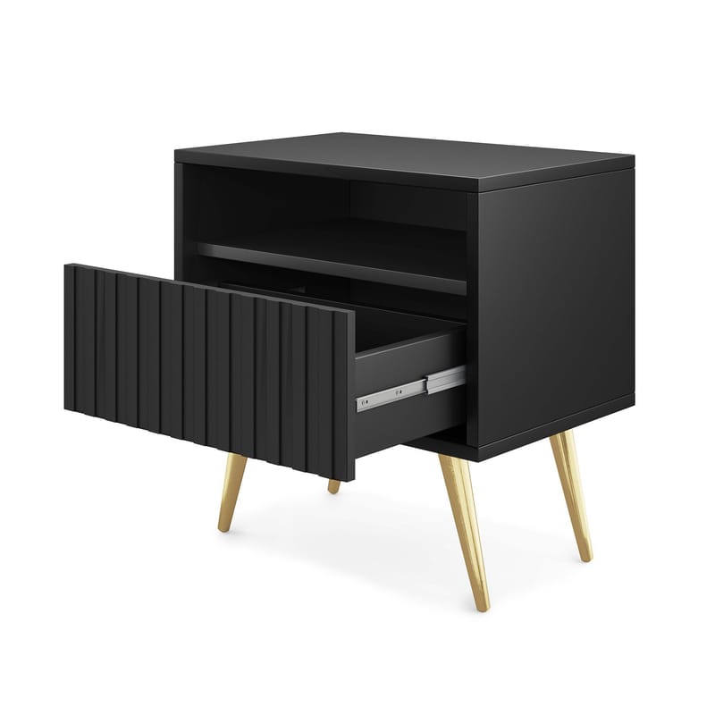 Tapas Sängbord 48 cm - Svart - Möbler - Bord & matgrupper - Avlastningsbord - Sängbord & nattduksbord