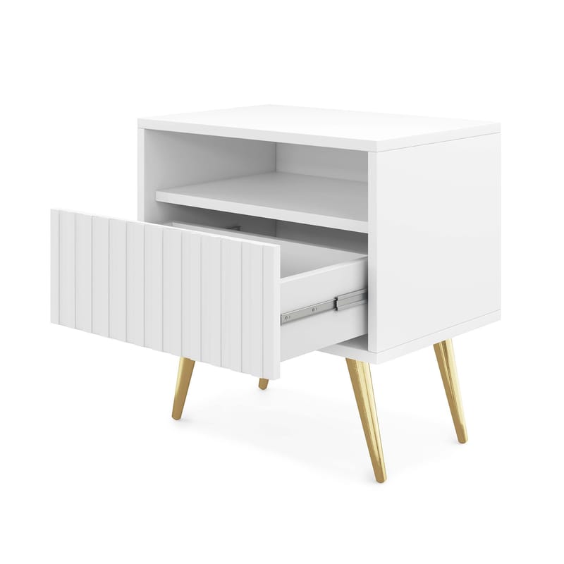 Tapas Sängbord 48 cm - Vit - Möbler - Bord & matgrupper - Avlastningsbord - Sängbord & nattduksbord