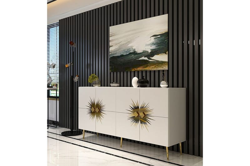 Tari Konsollbord 150 cm - Brons/Vit - Möbler - Bord & matgrupper - Avlastningsbord - Hallbord