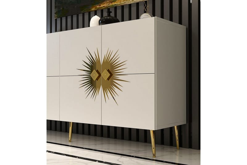 Tari Konsollbord 150 cm - Brons/Vit - Möbler - Bord & matgrupper - Avlastningsbord - Hallbord
