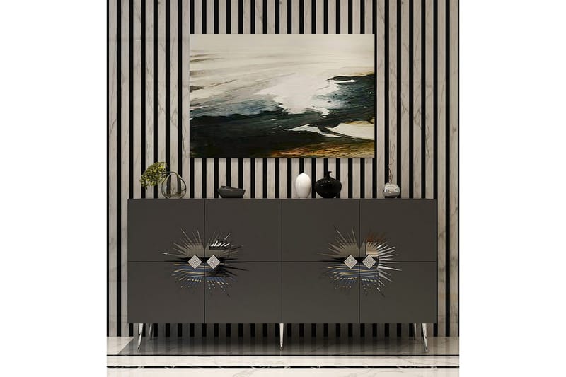 Tari Konsollbord 150 cm - Kolgrå/Silver - Möbler - Bord & matgrupper - Avlastningsbord - Hallbord