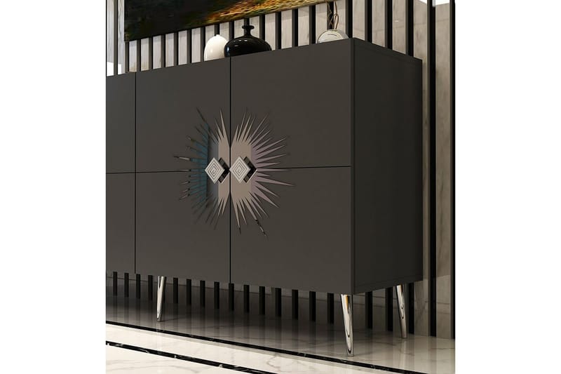 Tari Konsollbord 150 cm - Kolgrå/Silver - Möbler - Bord & matgrupper - Avlastningsbord - Hallbord