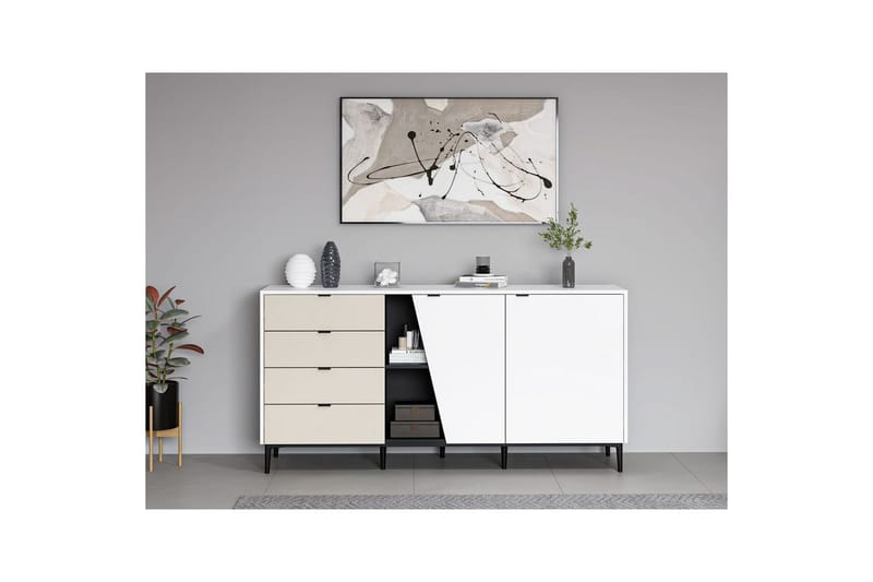 Tarnen Konsollbord 180 cm - Svart/Sand/Vit - Möbler - Bord & matgrupper - Avlastningsbord - Hallbord