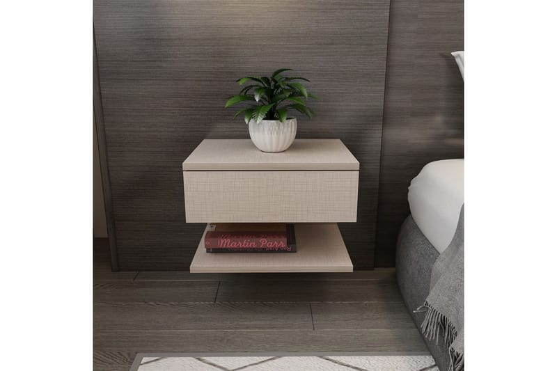 Telo Sängbord 45 cm - Beige - Möbler - Bord & matgrupper - Avlastningsbord - Sängbord & nattduksbord