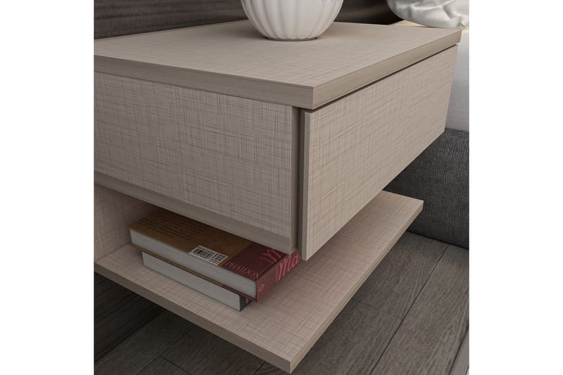 Telo Sängbord 45 cm - Beige - Möbler - Bord & matgrupper - Avlastningsbord - Sängbord & nattduksbord