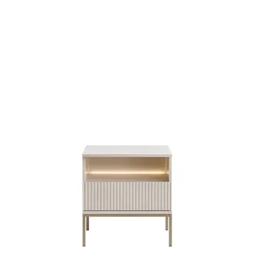 Tenorio Sängbord 54 cm - Beige - Möbler - Bord & matgrupper - Avlastningsbord - Sängbord & nattduksbord
