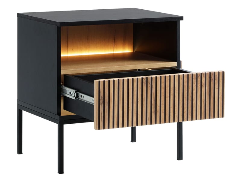 Tenorio Sängbord 54 cm - Beige - Möbler - Bord & matgrupper - Avlastningsbord - Sängbord & nattduksbord